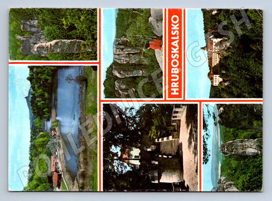 Pohlednice Hruboskalsko Valdštejn Hrubá Skála skalní město (P2445)