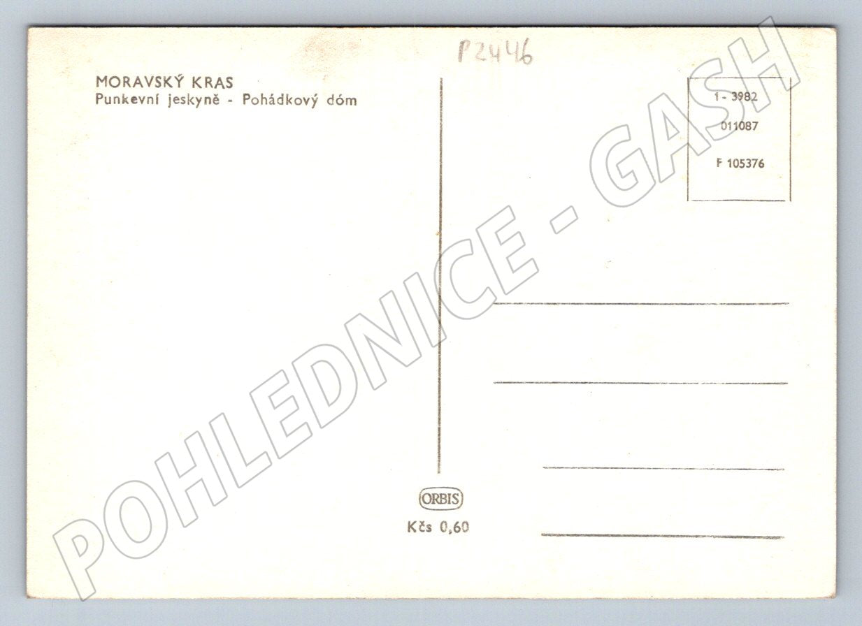 Pohlednice Moravský kras Punkevní jeskyně Pohádkový dóm (P2446)