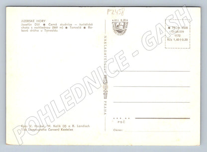 Pohlednice Jizerské hory Černá studnice bobová dráha 70 léta (P2458)