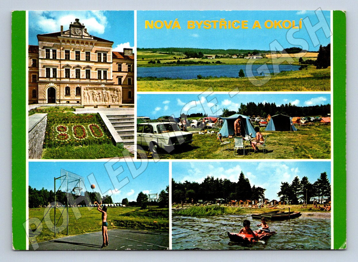 Pohlednice Nová Bystřice a okolí koláž Jižní Čechy (P2459)