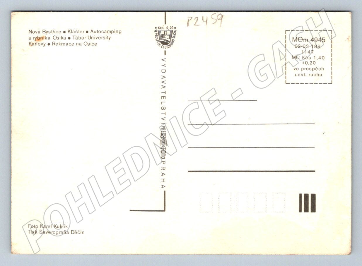 Pohlednice Nová Bystřice a okolí koláž Jižní Čechy (P2459)