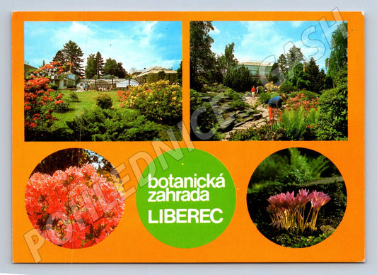 Pohlednice Botanická zahrada Liberec exteriér barevná (P2464)