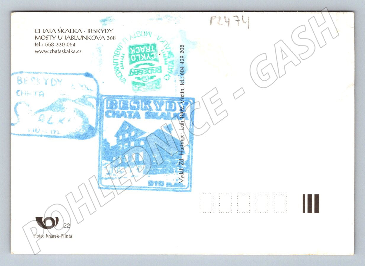 Pohlednice Beskydy Chata Skalka Mosty u Jablunkova (P2474)
