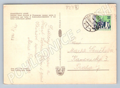 Pohlednice Františkovy Lázně kolonáda PP 1968 (P2480)