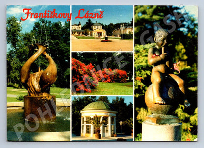 Pohlednice Františkovy Lázně koláž PP 1998 (P2481)