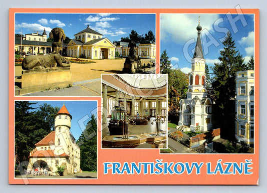 Pohlednice Františkovy Lázně více záběrů barevná zn 1998 (P2482)