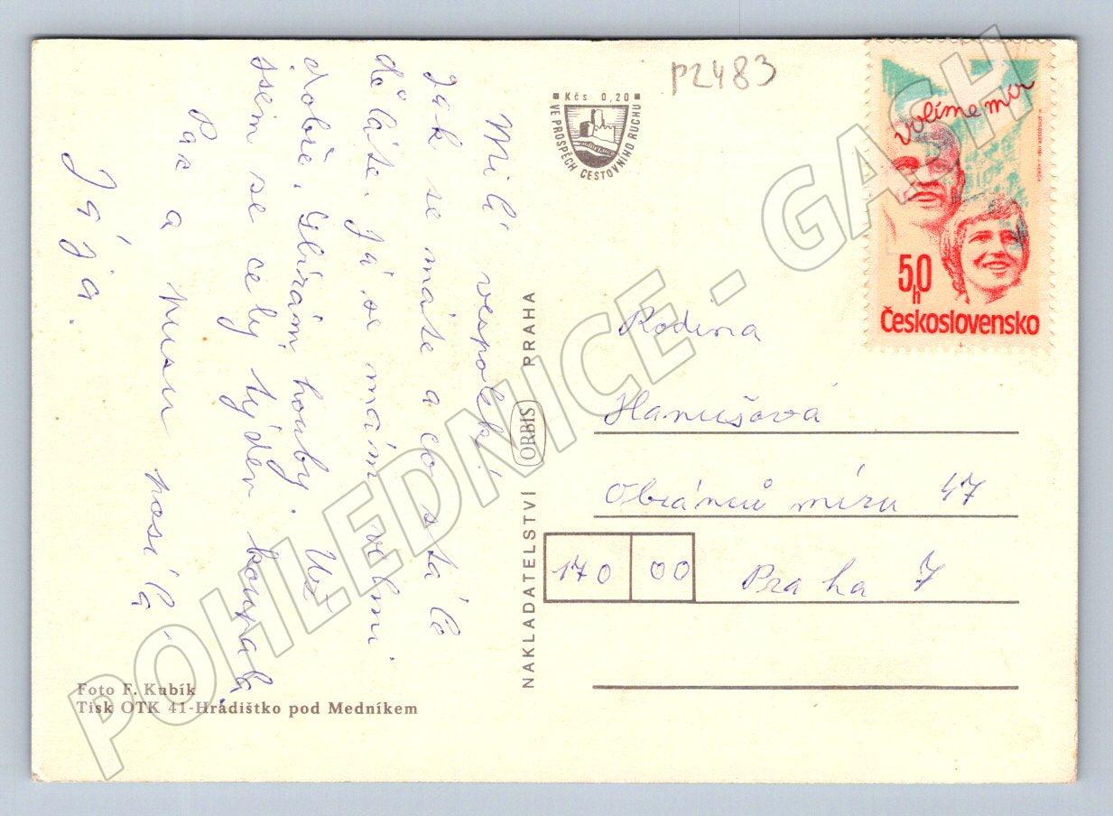 Pohlednice Zotavovna ROH pod Zvičinou originál ČSR (P2483)