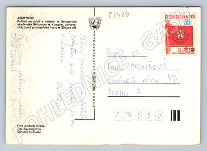 Pohlednice Jáchymov koláž historická PP ČSR (P2486)