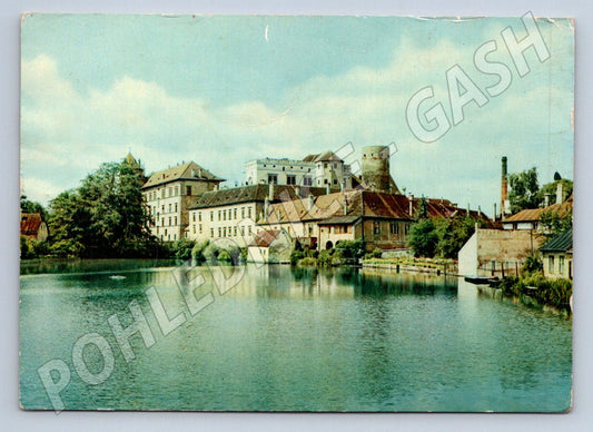 Pohlednice Jindřichův Hradec státní zámek přes Malý Vajgar (P2488)