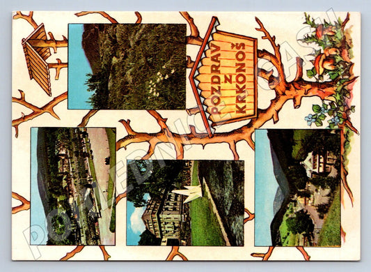 Pohlednice Krkonoše pozdrav Orbis Praha (P2489)