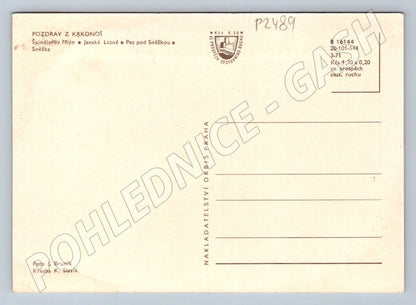 Pohlednice Krkonoše pozdrav Orbis Praha (P2489)