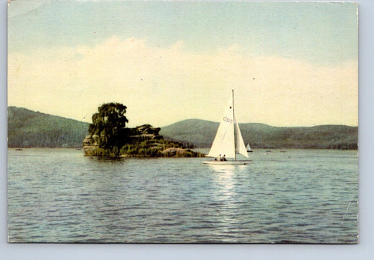 Pohlednice Plachetnice na jezeře stará zn (P2490)
