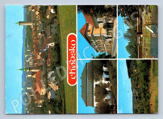 Pohlednice Chodsko Domažlice památky koupaliště 1981 (P2502)