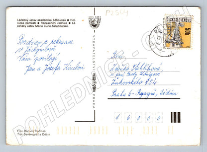 Pohlednice Jáchymov koláž ČSSR PP 1979 (P2504)