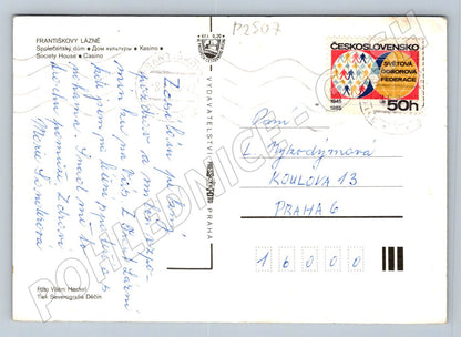 Pohlednice Františkovy Lázně Společenský dům historická (P2507)