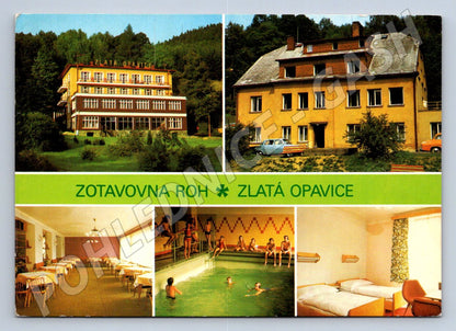 Pohlednice Jeseníky Zlatá Opavice zotavovna ROH Holčovice (P2512)
