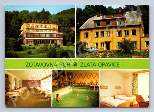 Pohlednice Jeseníky Zlatá Opavice zotavovna ROH Holčovice (P2512)