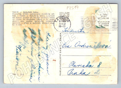 Pohlednice Tábor Bechyňská brána hrad Kotnov 1962 (P2519)