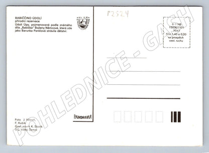 Pohlednice Babiččino údolí přírodní rezervace koláž (P2524)