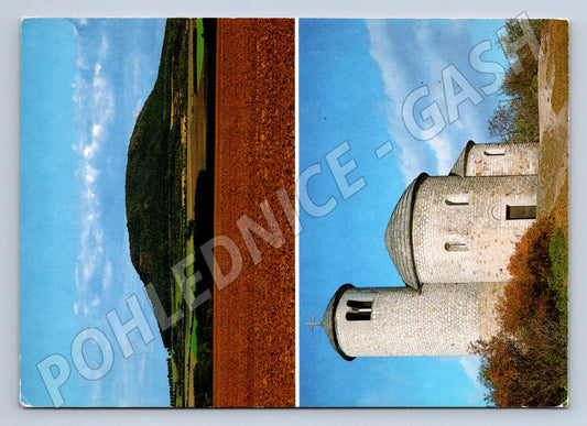 Pohlednice Říp rotunda sv Jiří a sv Vojtěcha 12 století (P2527)