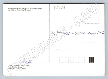 Pohlednice Říp rotunda sv Jiří a sv Vojtěcha 12 století (P2527)