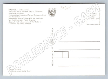 Pohlednice Náchod zámek Španělský sál Bitva u Theonville (P2529)