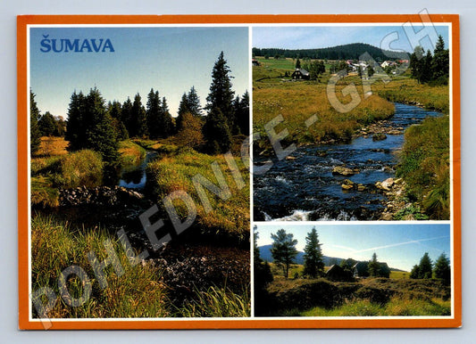 Pohlednice Šumava Hamerský potok Teplá Vltava Horská Kvilda (P2534)