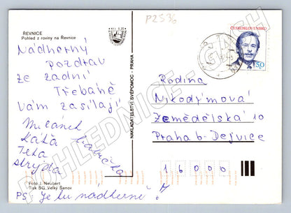 Pohlednice Řevnice pohled na město Československo (P2536)
