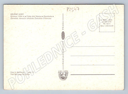 Pohlednice Krušné hory pozdrav Klínovec a okolí zima (P2547)