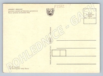 Pohlednice Hradec Králové koláž památky a moderní město (P2552)