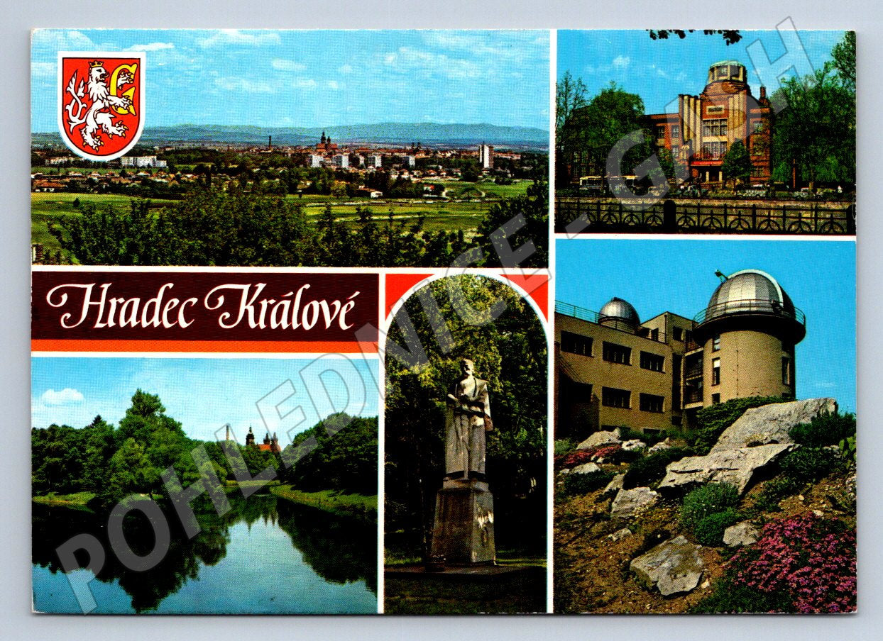 Pohlednice Hradec Králové více záběrů Pressfoto nepoužitá (P2553)