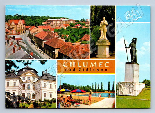 Pohlednice Chlumec nad Cidlinou zámek a pamětihodnosti (P2554)