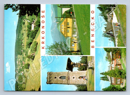 Pohlednice Krkonoše Benecko panoramata 1973 zn (P2565)