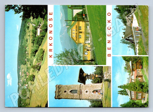 Pohlednice Krkonoše Benecko panoramata 1973 zn (P2565)