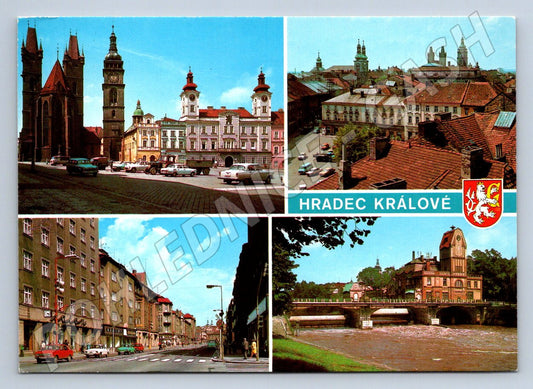 Pohlednice Hradec Králové více záběrů velký formát (P2566)