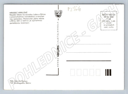 Pohlednice Hradec Králové více záběrů velký formát (P2566)