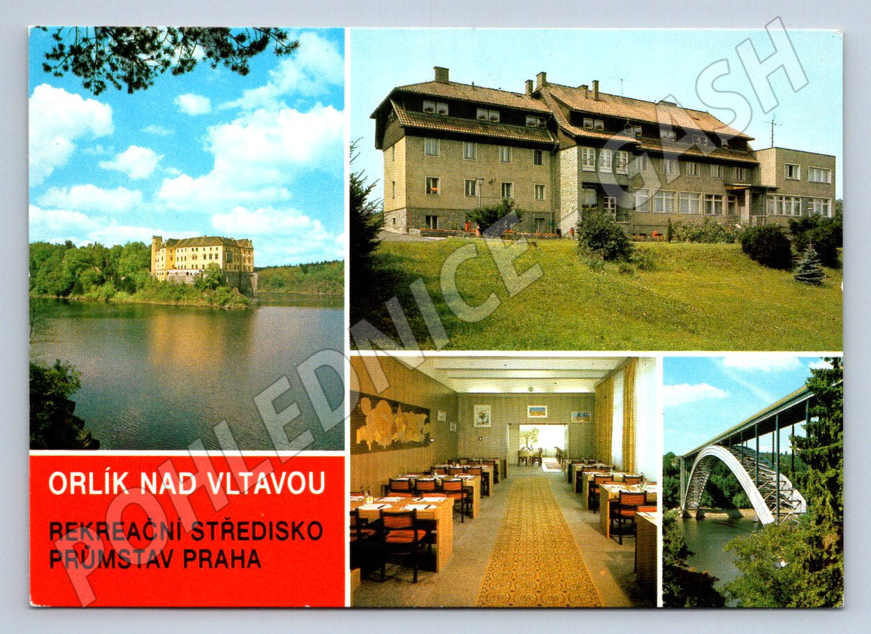 Pohlednice Orlík nad Vltavou RS Průmstav Praha více pohledů (P2567)