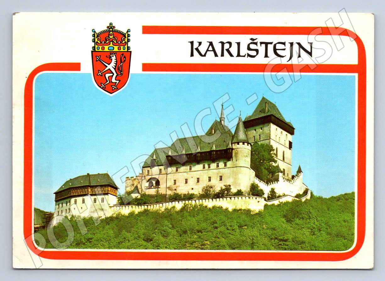 Pohlednice Karlštejn státní hrad Orbis Praha neprošlá (P2569)