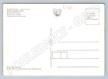 Pohlednice Karlštejn státní hrad Orbis Praha neprošlá (P2569)