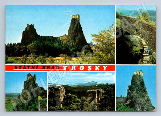 Pohlednice Trosky Český ráj více záběrů neprošlá (P2570)