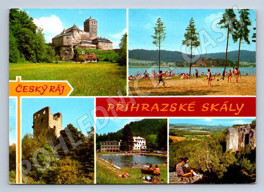 Pohlednice Český ráj Příhrazské skály velký formát ČSSR (P2574)