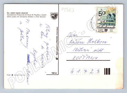 Pohlednice Jeseník lázně použitá zn ČSR (P2583)