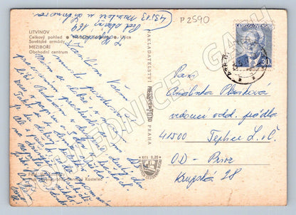 Pohlednice Litvínov Meziboří koláž města (P2590)