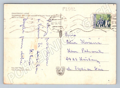 Pohlednice Františkovy Lázně Společenský dům historická (P2592)