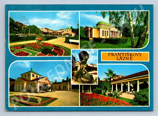 Pohlednice Františkovy Lázně malý formát historická PP (P2593)