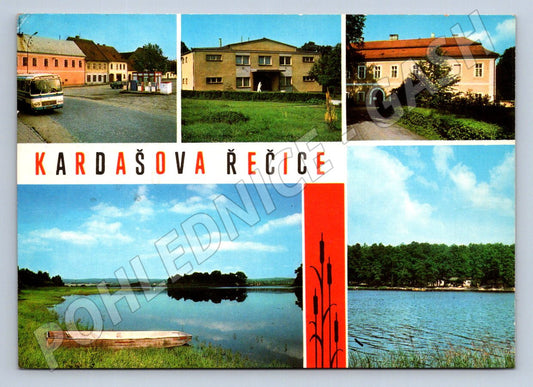 Pohlednice Kardašova Řečice historická více foto PP (P2596)