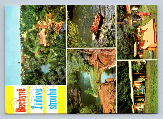 Pohlednice Bechyně Židova strouha Jižní Čechy 1974 (P2598)