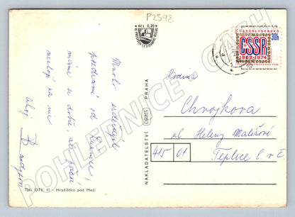 Pohlednice Bechyně Židova strouha Jižní Čechy 1974 (P2598)