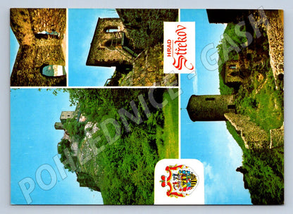 Pohlednice Hrad Střekov koláž čistá (P2601)