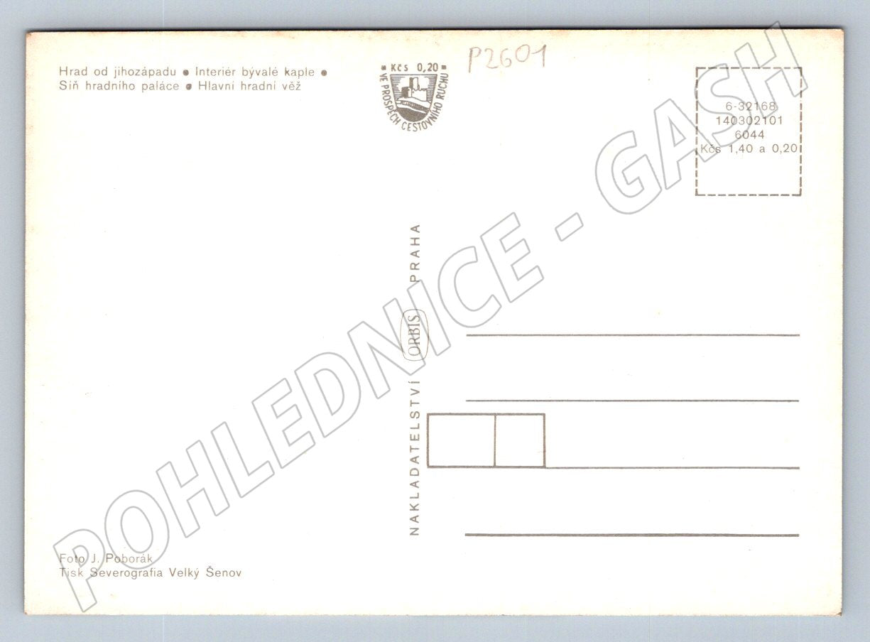 Pohlednice Hrad Střekov koláž čistá (P2601)